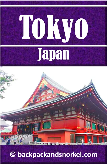 Backpack and Snorkel Tokyo Travel Guide - Japan Purple Guide