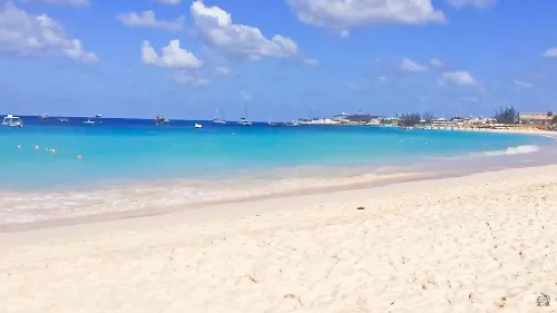 Carlisle Bay Beach in Antigua in the Caribbean