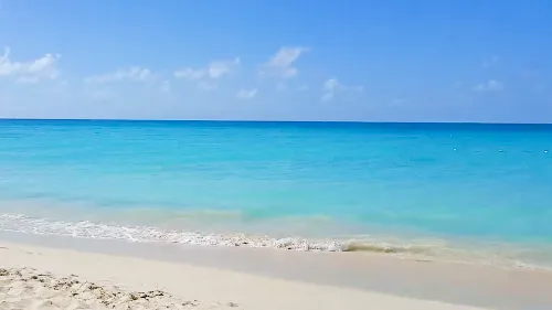 Ffryes Beach in Antigua in the Caribbean