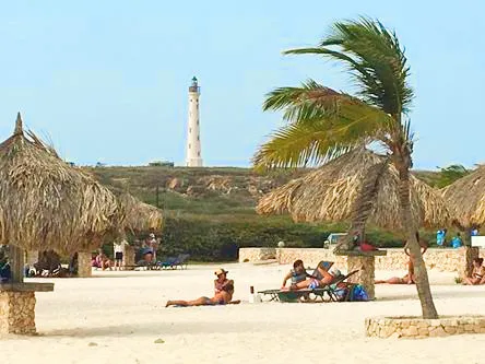 Arashi Beach in Aruba in the Caribbean