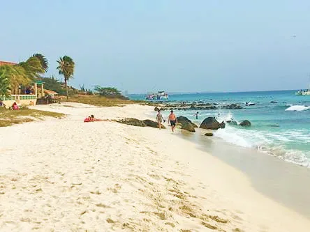 Arashi Beach in Aruba in the Caribbean