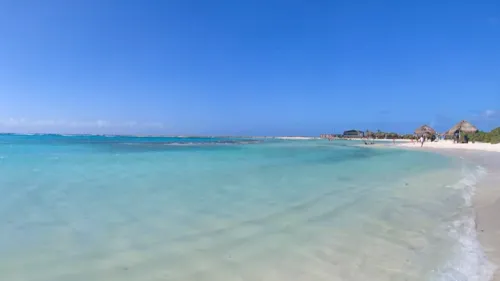 Baby Beach in Aruba in the Caribbean