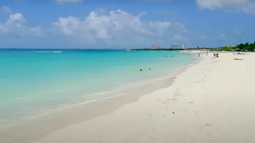 Eagle Beach in Aruba in the Caribbean