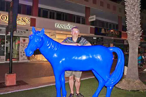 Oranjestad in Aruba in the Caribbean