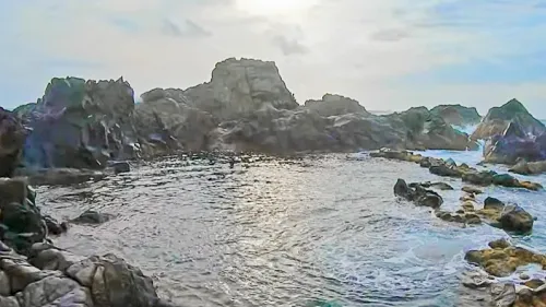 Natural Pool in Aruba in the Caribbean