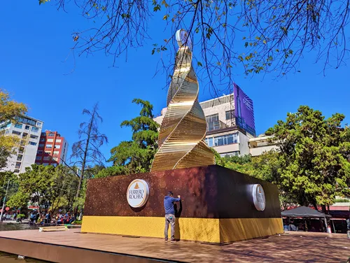 Artificial Lakes in Parque Lincoln in Mexico City