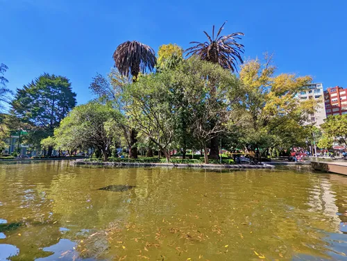 Artificial Lakes in Parque Lincoln in Mexico City