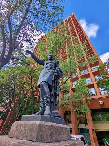 Statue along Reforma in Mexico City