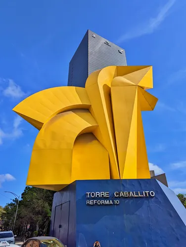 Torre Caballito and the nearby Mexico sign in Mexico City