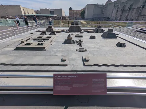 Model of Templo Mayor in Mexico City