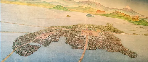 Drawing of Tenochtitlan