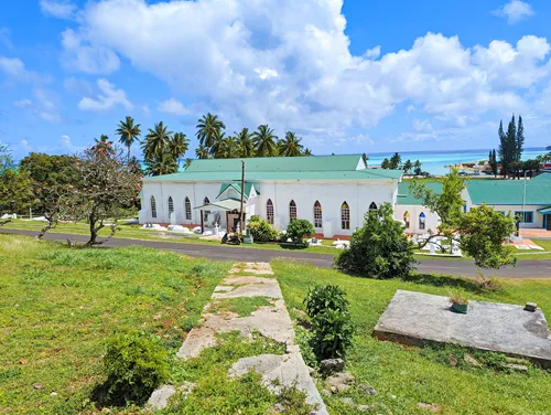 Arutanga CICC Church in Aitutaki in the Cook Islands
