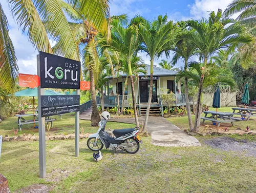 Koru Cafe in Aitutaki in the Cook Islands
