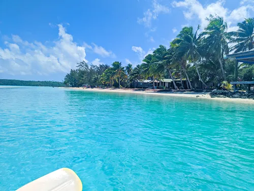 Ooutu Beach in Aitutaki in the Cook Islands