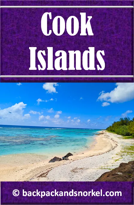 Backpack and Snorkel Cook Islands Travel Guide - Cook Islands Purple Travel Guide