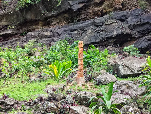 Marae Arahurahu in Tahiti in French Polynesia