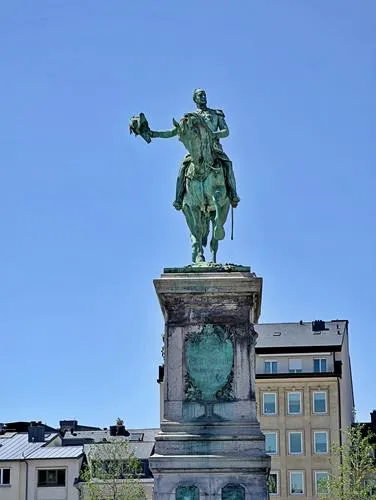 Grand Duke William II statue in Luxembourg City
