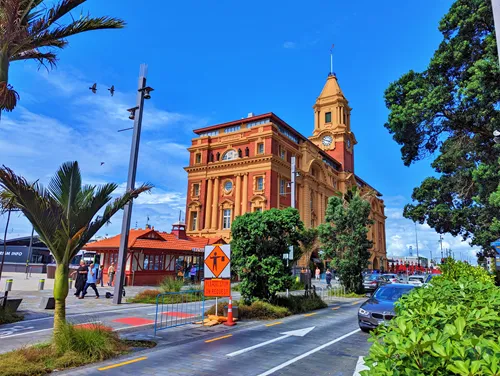 Ferry Building in Auckland in New Zealand