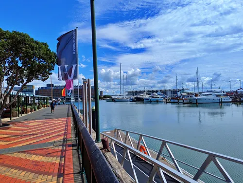 Viaduct Harbour in Auckland in New Zealand