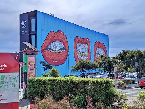 Mural in Christchurch in New Zealand