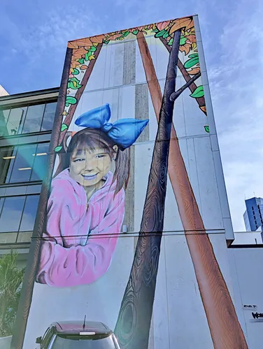 Mural in Christchurch in New Zealand