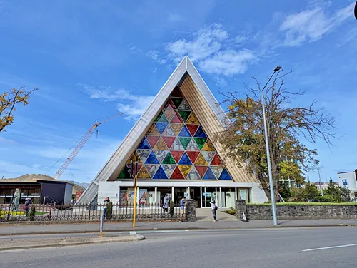 Cardboard Cathedral in Christchurch in New Zealand