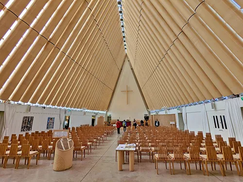 Cardboard Cathedral in Christchurch in New Zealand