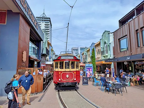 New Regent Street in Christchurch in New Zealand