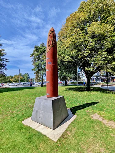 Victoria Square in Christchurch in New Zealand