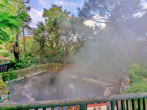 Kuirau Park in Rotorua in New Zealand