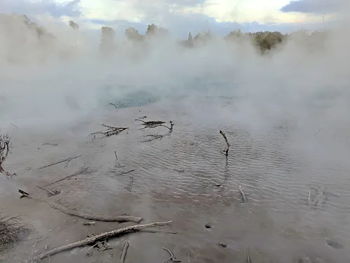 Kuirau Park in Rotorua in New Zealand