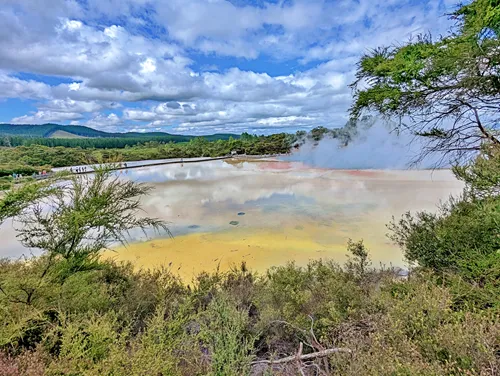 Wai-o-Tapu thermal area in New Zealand