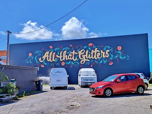 Mural in Taupo in New Zealand