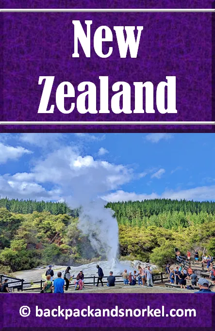 Backpack and Snorkel New Zealand Travel Guide - New Zealand Purple Travel Guide