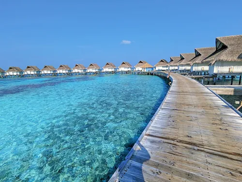 Overwater Bungalows at Centara Grand in the Maldives