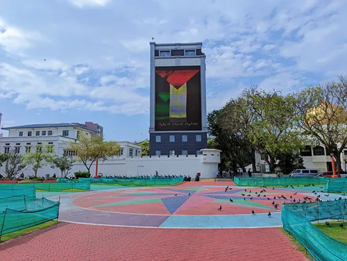 Republic Square (Jumhooree Maidhaan) in Male in the Maldives