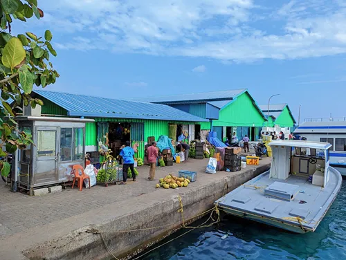 Male Local Market in Male in the Maldives