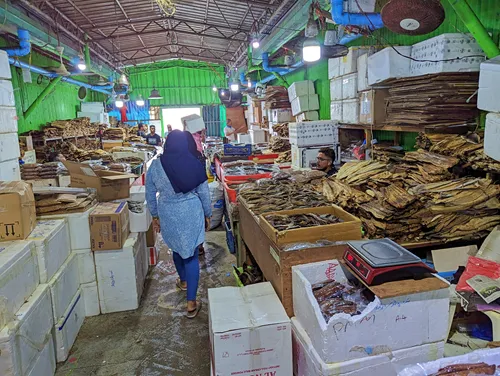 Male Local Market in Male in the Maldives