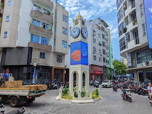 Gadi Buru (Clock Tower) in Male in the Maldives