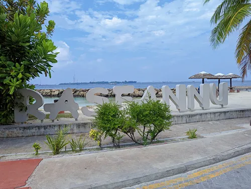 Rasfannu Artificial Beach in Male in the Maldives