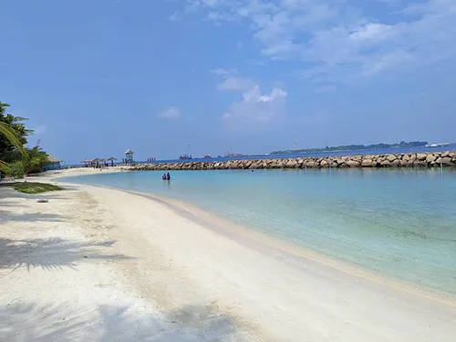 Rasfannu Artificial Beach in Male in the Maldives