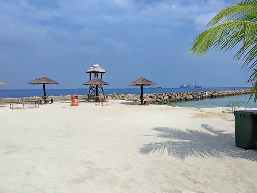 Rasfannu Artificial Beach in Male in the Maldives