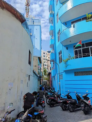 traffic in Male in the Maldives