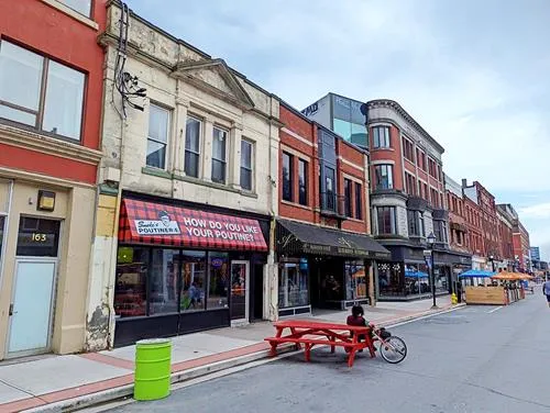 Water Street in St. John's in Newfoundland 