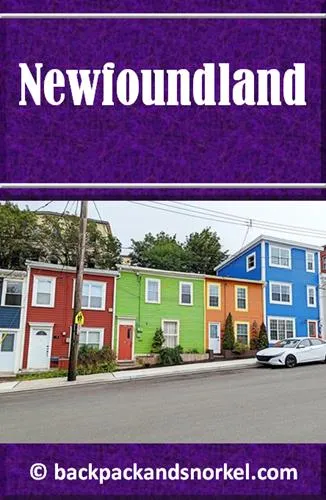Backpack and Snorkel Newfoundland Travel Guide - Newfoundland Purple Travel Guide