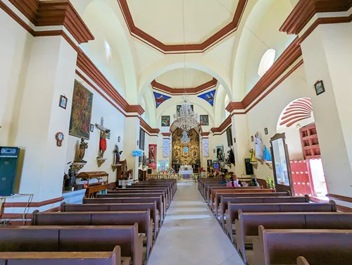 Templo Católico de San Pablo Villa de Mitla in Mitla in Oaxaca