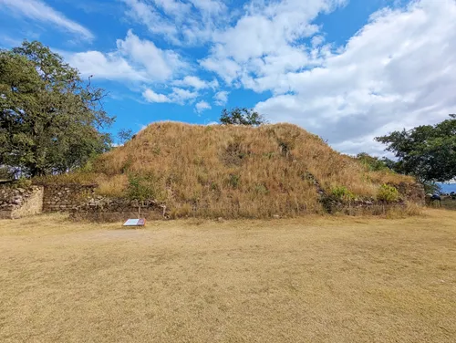 Mound Q in Monte Alban in Oaxaca