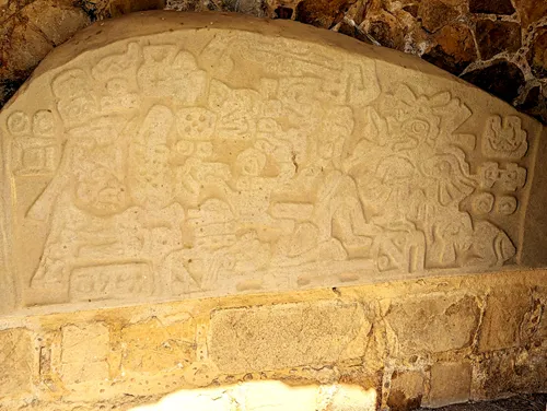Stela 15 in Monte Alban in Oaxaca