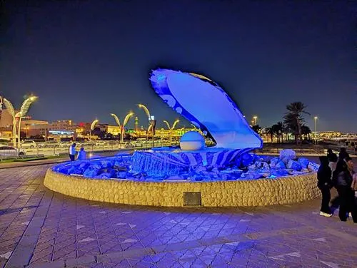 Pearl Monument in Doha in Qatar