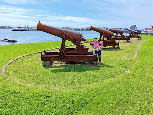 cannons at Anse Coudreville in St. Pierre